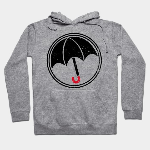 Umbrella Academy Logo Distressed Hoodie by Bevatron